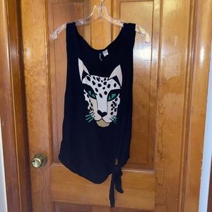 Side tie tank top